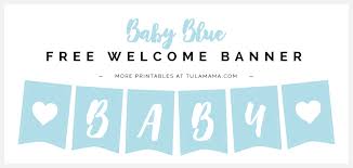 Printable baby shower banner template print your own. Free Printable Baby Shower Banner Ideas Tulamama