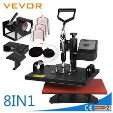 Vevor Professional 8 In 1 Combo Heat Press Machine Sale Digital Transfer Sublimation T Shirt Mug Cup Hat Cap 15 X12 38x30cm Vevor Aliexpress