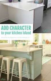 What are some design ideas for a shiplap kitchen? Remodelaholic Update A Plain Kitchen Island Or Peninsula With Planks And Corbels