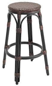 Jamie young wing bar stool bloomingdale's. Outdoor Backless Bar Stool W Dark Rattan Seat