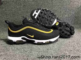 Nike Air Max 97 Kpu Og Qs Men Shoes Black Gold Nike Air Max Air Max Nike Air Max 97