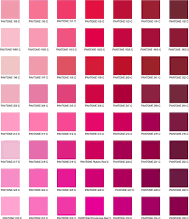 Pink Pantone Chart In 2019 Pantone Color Chart Pantone