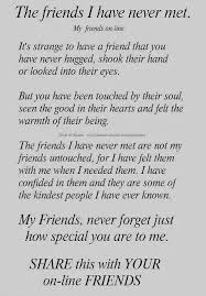 Thank You Seeing Others On This Site Has Really Helped Me To Not Feel So Alone Gentle Hugs To Ever Internet Friends Quotes Friends Quotes Internet Friends