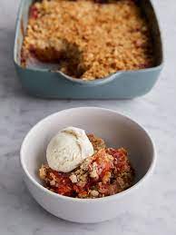 Roasted Stone Fruit Crumble Jamie Oliver Baking Recipes