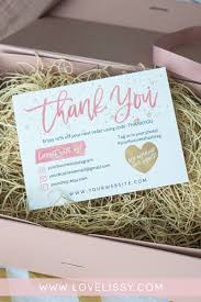 Diy Printable Thank You Card For Your Order Small Business Card Add Logo Social Media Icons Instagram Poshmark Etsy Website Email Business Thank You Cards Etsy Packaging Small Business Cards