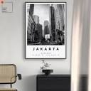 Jakarta Print Black and White Photo, Jakarta Wall Art, Jakarta ...