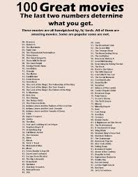 These top 10 hollywood movies proves that there is still hope for cinema beyond imagination. Just 100 Great Movies To Watch In No Particular Order Film Da Guardare Maratona Di Film Guardare Film