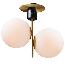Scandinavian Mod Twin Globe Ceiling Light Globe Ceiling Light Ceiling Lights Modern Ceiling Light
