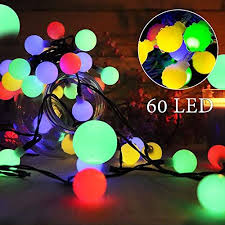 Guirlande Lumineuse Solaire Mture 60 Boule Led 10m Fil Souple 8 Modes Eclairage E En 2020 Guirlande Lumineuse Guirlande Led Solaire Decoration Interieure Et Exterieure