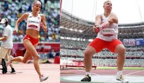 A) biega b) rzuca młotem c) skacze o tyczce d) skacze w dal 6) pomiar skoku w dal liczy się a) od najbliższego postawionego śladu przez skoczka do strefy odbicia przeciągając taśmę prostopadle do belki. Lhawnj9 F1q1zm
