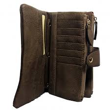Organisateur De Sac Compagnon Portefeuille Taupe En Simili Cuir Souple Avec Porte Monnaie Amovible Simili Cuir Porte Monnaie Portefeuille