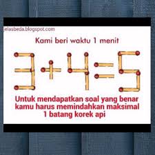 Contoh teka teki matematik bergambar dan jawapan yang. Teka Teki Logika Matematika Teka Teki Lucu