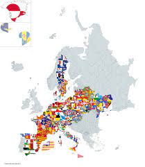32641 bytes (31.88 kb), map dimensions: Flag Map Of European Subdivisions Day 18 Spain Andorra Vexillology
