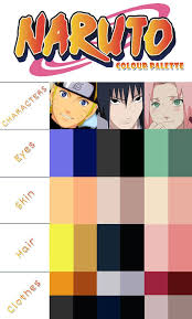 Naruto Colour Pallete Team 7 Shippuden By Mysimpleme14 Colour Pallete Naruto Color
