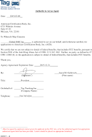 · use positive, assertive wording like i developed. C001 Autonomous Transceiver Cover Letter Example Of Fcc Agency Authorization Letter Tag Tracking