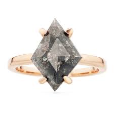 Check spelling or type a new query. 14k Rose Gold Lozenge Shaped Salt And Pepper Diamond