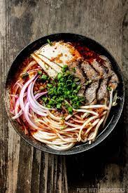 Bun Bo Hue Spicy Vietnamese Beef Noodle Soup Recipe Beef Noodle Soup Beef And Noodles Vermicelli Recipes