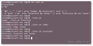 Check If A Directory Exists In Linux Or Unix Shell - Nixcraft