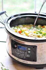 Serve directly from slow cooker/crock pot. Healthy Slow Cooker Chicken Stew The Seasoned Mom