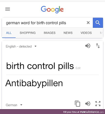 German Word For Birth Control Pills German Words Words Birth Control