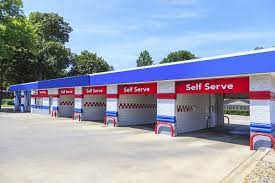 Self serve car wash stock photo. The New Self Service Carwash Model Professional Carwashing Detailing