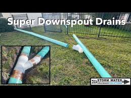 Exterior Drainage For Gutter Downspouts With PVC SDR35 Drain ...
