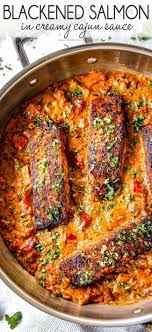 Quick And Easy Blackened Salmon With A Crispy Crust On The Outside And Juicy Buttery Inside All Smothered In Best Seafood Recipes Fish Recipes Healthy Recipes