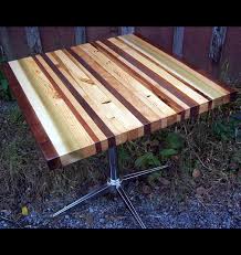 The return for many to a more rustic design aesthetic has led to a rise in the popularity of butcher block and farmhouse style dining tables, still others continue to enjoy the formal styles. Butcher Block Dining Table With Stainless Steel Chrome Base Rustic Restaurant Furniture