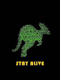 Kangaroo Stay Alive Australia Green Gold Yellow Australia Colors Kangroo Chiffon Top By Designstreams Australia Colours Green And Gold Kangaroo