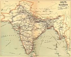 Railway Map Of India 1909 India Map Map India Railway