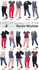 Loft Plus Size Outfits Mix Match Capsule Wardrobe For Spring Plus Size Outfits Plus Size Capsule Wardrobe Business Casual Outfits For Women