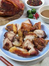 Check roast occasionally and add a little more water to pan to keep honey drippings from scorching. Crispy Pork Shoulder Kawaling Pinoy