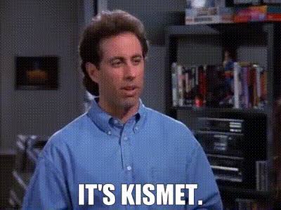YARN | It's kismet. | Seinfeld (1989) - S09E02 The Voice | Video clips by  quotes | 946db088 | 紗