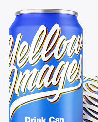 Download Two Metallic Drink Cans W Matte Finish Mockup In Can Mockups On Yellow Images Object Mockups