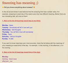 Sneezing Has Meaning Sneezing Meant To Be Easy Spells