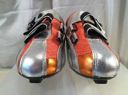 Carnac Helios Road Cycling Shoes Silver Orange Uk Size 6
