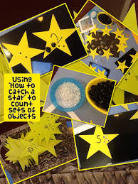 How To Catch A Star Work Using Stars To Count Sets Of Objects Eyfs Activities Moon Activities Light In The Dark