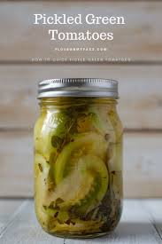 Quick Pickled Green Tomatoes Recipe Recipe Green Tomato Recipes Pickled Green Tomatoes Green Tomato Relish