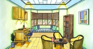 Birds Eye View Drawing Of A Bedroom For Kids Your Choice One Point Perspective Drawing One Point Perspective Point Perspective Perspective Drawing