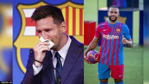 Memphis depay arrives at fc barcelona from olympique lyon as a free agent, with a contract until 2023 and a release clause set at 500 million euros. Ku D4ospnx6wwm