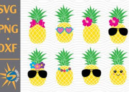 Pineapple Cute Pineapple Svg Png Dxf Digital Files Buy T Shirt Designs