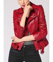 © kn— your best source. Freaky Millie Kathryn Newton Red Leather Jacket Theleathercity