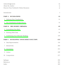 Most of the pages will just be a full page photo with a quote on the page next to it., but i welcome variation if you can do it tastefully without too much clutter. Book Visualising Data