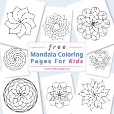 Let them enhance their artful side and print these amazing printable coloring designs for. Mandala Coloring Pages For Kids 10 Free Printable Worksheets
