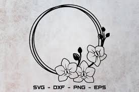 Type your letters, choose your font and frame in our library, change the colors and download your svg, png or dxf file. Orchid Frame Svg Floral Frame Svg Monogram Svg 814562 Cut Files Design Bundles