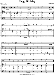 Ich wusste nicht, dass deine mutter gestern geburtstag hatte. Happy Birthday Cello Klavier Pdf Noten Von Traditional In 412 03