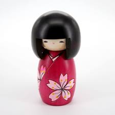 Japanese Wooden Doll Kokeshi Hanaha Sakura Pink Japanese Traditional Dolls Kokeshi Dolls Kokeshi