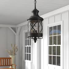 Gracie Oaks Shahan 3 Light Outdoor Hanging Lantern Reviews Wayfair