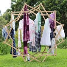 I had to go outside and up and down those narrow, icy wooden steps for every laundry trip. Clothes Hanger For Outside Off 53