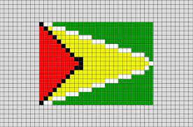 Flag Of Guyana Pixel Art Pixel Art Pixel Art Pattern Pixel Art Design
